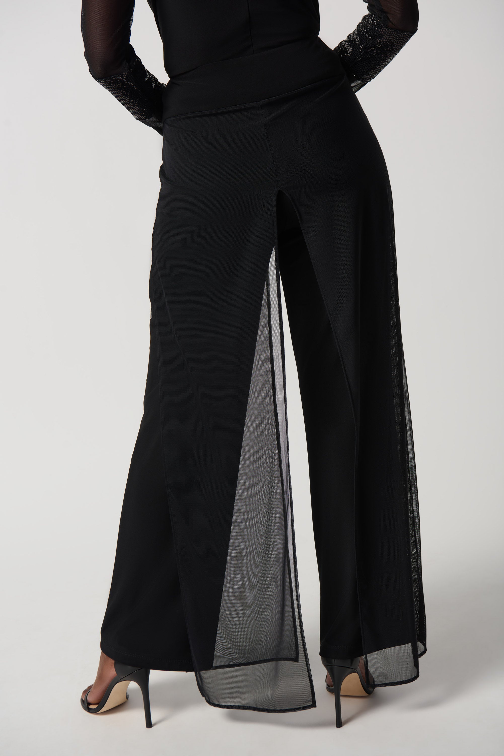 Silky Knit Wide Leg Pull On Pants-Jospeh Ribkoff Style 234010