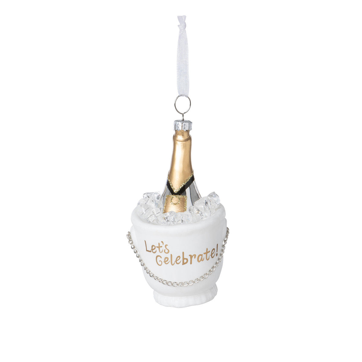 Champagne Toast Glass Ornament
