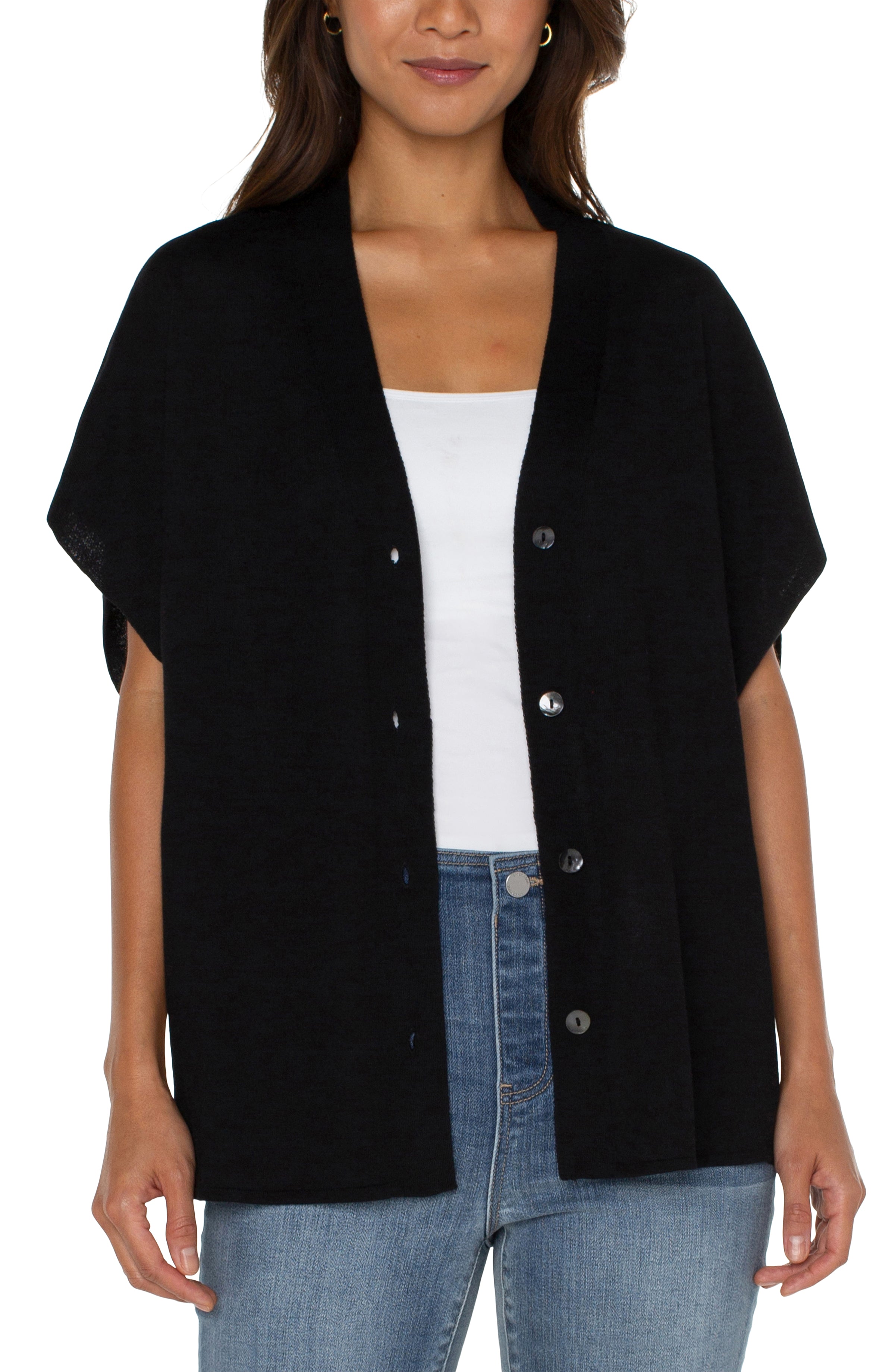 Button Front Dolman Cardigan Sweater-Liverpool