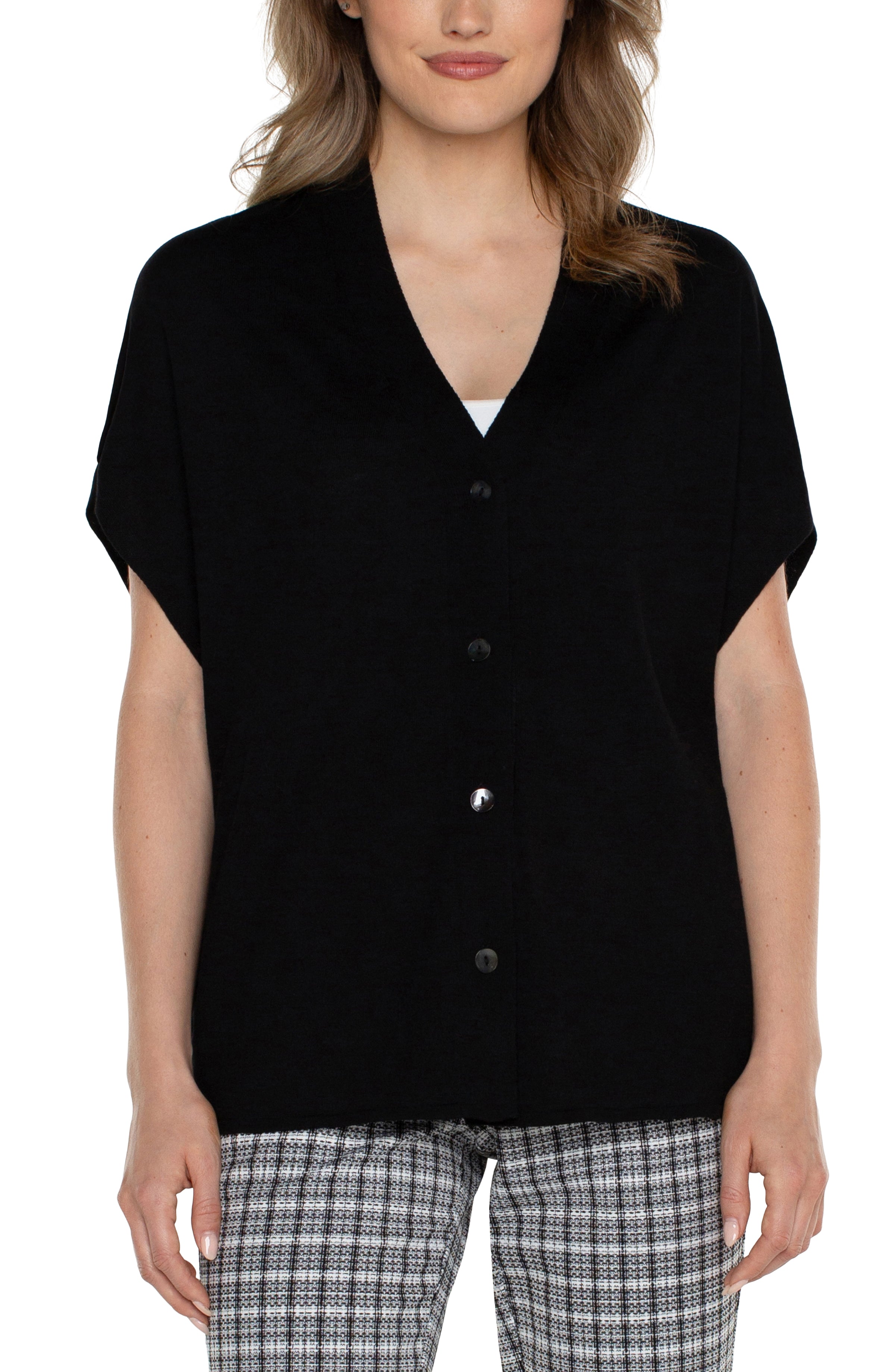 Button Front Dolman Cardigan Sweater-Liverpool