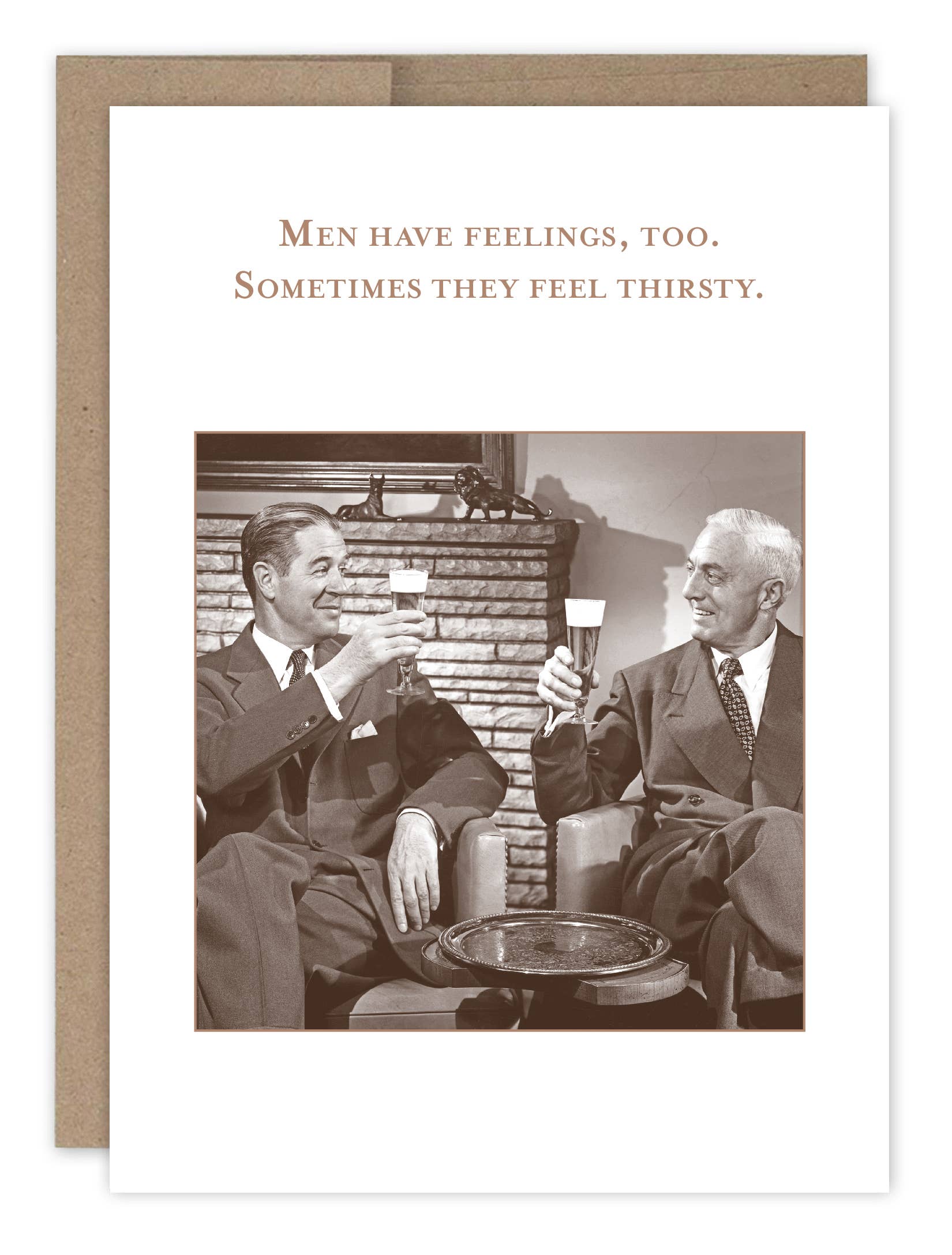 Men Have Feelings Too Birthday Card